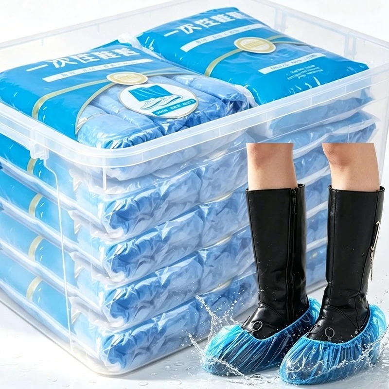 Shoe Bag Dust - أغطية أحذية بلاستيكية للاستخدام مرة واحدة،