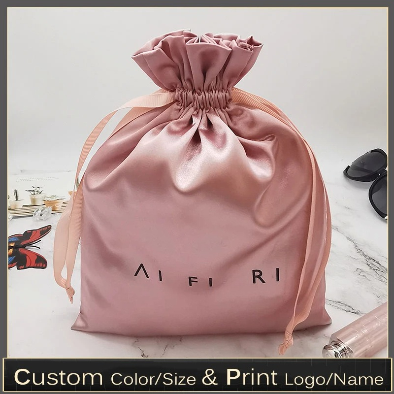Shoe Bag Dust - أكياس ساتان مخصصة بشعار مطبوع مع