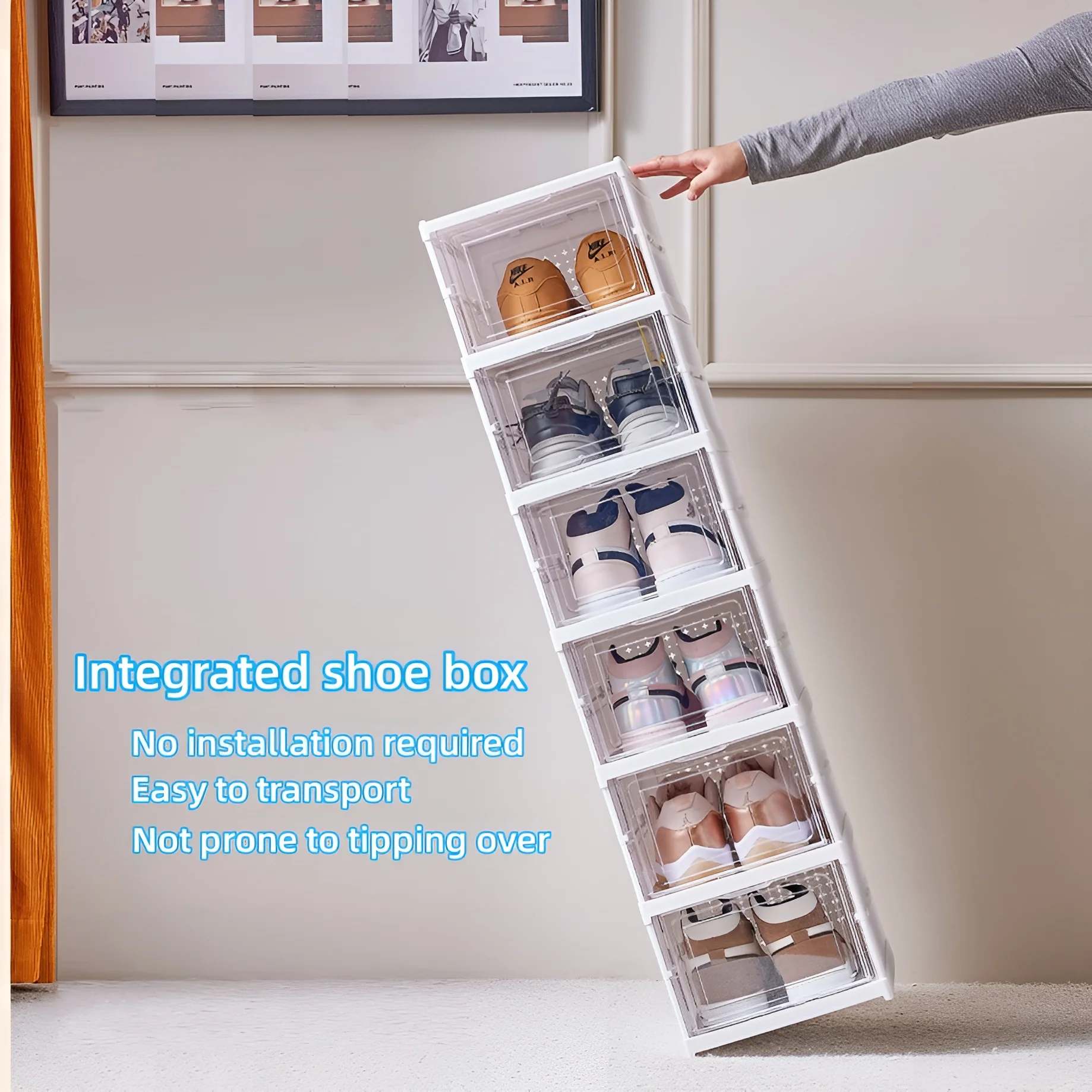 6 طبقات صندوق أحذية قابل للطي  - مراجعة Sneaker Care Shoe Box وسعره