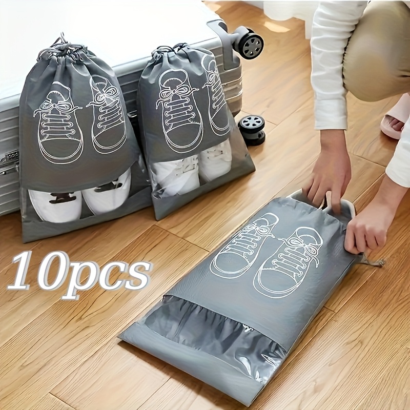 10 قطع من حقائب تخزين الأحذية  - مراجعة Shoe Bag Dust وسعره